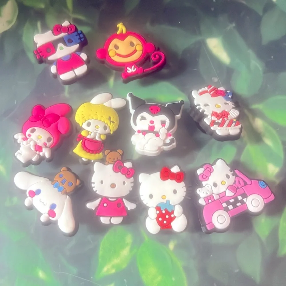 10 Hello Kitty Croc Charms Jibbit Shoe Charm - Picture 1 of 6